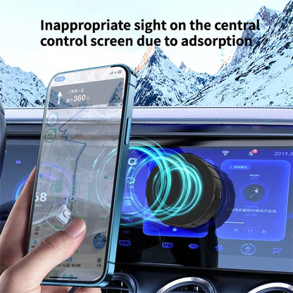 X9Q Vacuum Adsorption Suction Cup Car Screen Center Console Magnetic Phone Holder Car Home Cellphone Stand