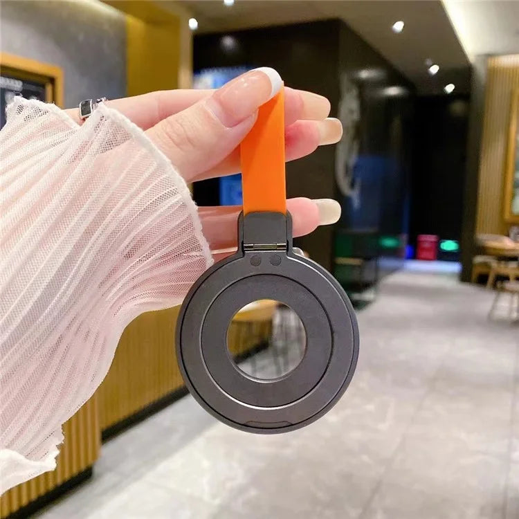 Phone Grip Stand with Finger Loop Strap Magnetic Ring Holder Kickstand for iPhone 15-12