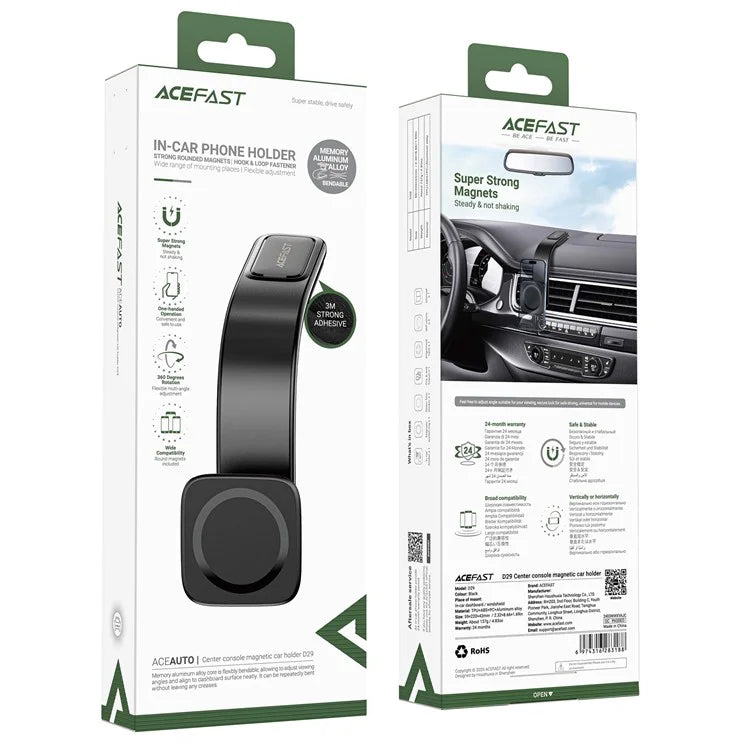 ACEFAST D29 Car Center Console Magnetic Phone Holder Flexible Adjustable Phone Stand