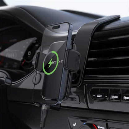 ACEFAST D28 Car Center Console Phone Stand Holder Press Type Hook Loop Fastener