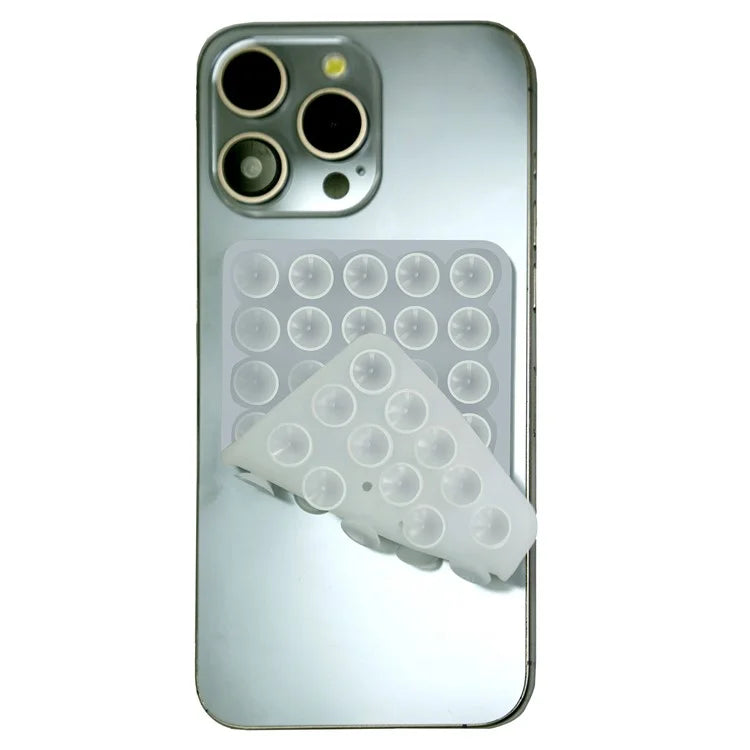 RK-X8 40 Grain Silicone Suction Cups Phone Mount Double Sides Mirror Shower Phone Holder