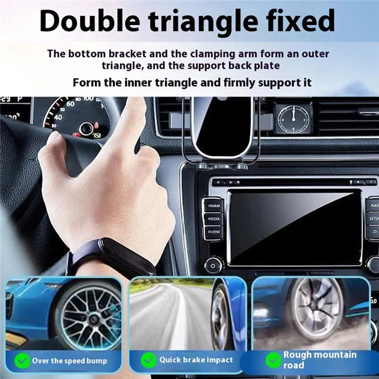 Car Air Vent Phone Holder Mirror Effect Phone Mount for 4.0-7.5 inch Cell Phones