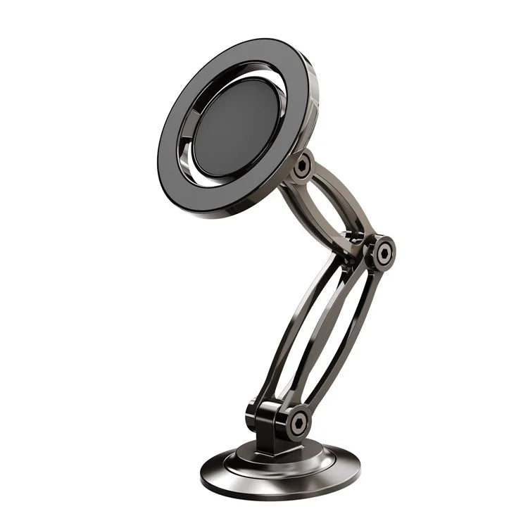 HD-030 Car Dashboard Mount Magnetic Phone Holder Alloy Adjustable Cellphone Stand