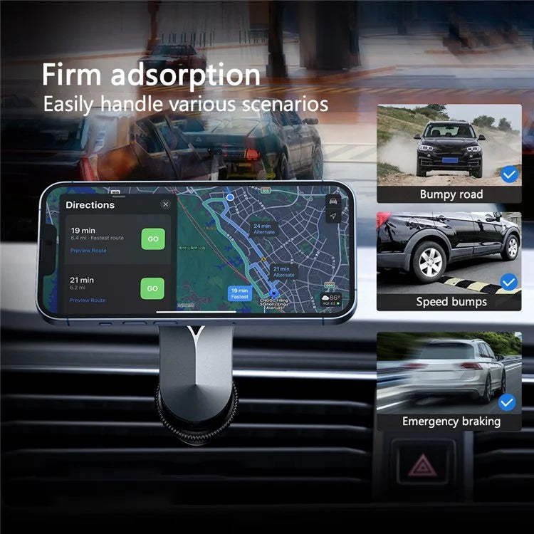 Magnetic Car Air Vent Phone Holder for iPhone Bracket Stand 360-degree Rotatable Phone Car Mount