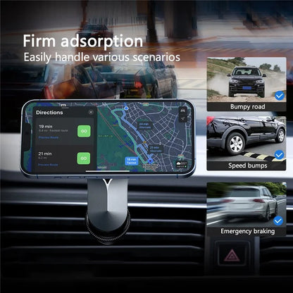 Magnetic Car Air Vent Phone Holder for iPhone Bracket Stand 360-degree Rotatable Phone Car Mount