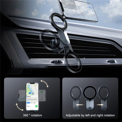 Magnetic Car Air Vent Phone Holder for iPhone Bracket Stand 360-degree Rotatable Phone Car Mount