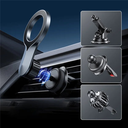 Magnetic Car Air Vent Phone Holder for iPhone Bracket Stand 360-degree Rotatable Phone Car Mount