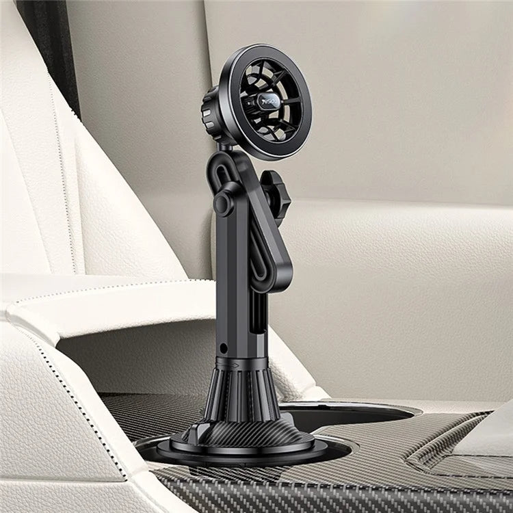 YESIDO C200 For iPhone 12 / 13 / 14 / 15 Car Cup Holder Mount Phone Bracket Compatible with MagSafe