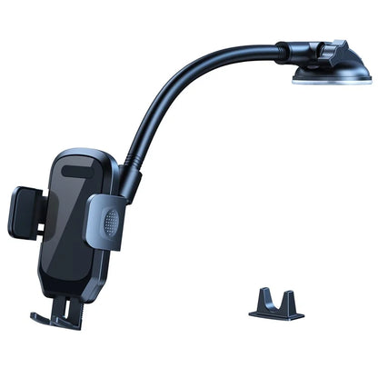 L005L+M013 38cm Long Arm Car Suction Cup Mount Telescopic Cell Phone Holder Bracket
