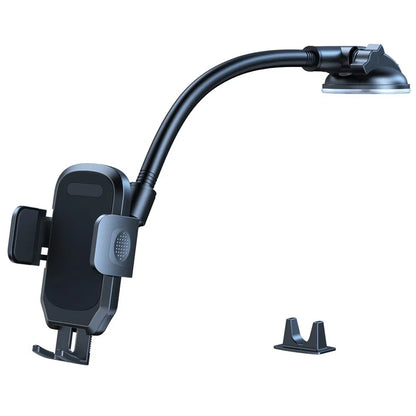 L005L+M013 38cm Long Arm Car Suction Cup Mount Telescopic Cell Phone Holder Bracket
