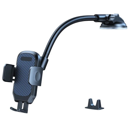 L005L+M013 38cm Long Arm Car Suction Cup Mount Telescopic Cell Phone Holder Bracket