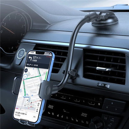 L005+M013 Sucker Base Car Phone Holder Mount Stand Cellphone Support for iPhone Huawei Samsung
