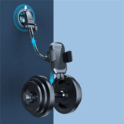 L005+M013 Sucker Base Car Phone Holder Mount Stand Cellphone Support for iPhone Huawei Samsung