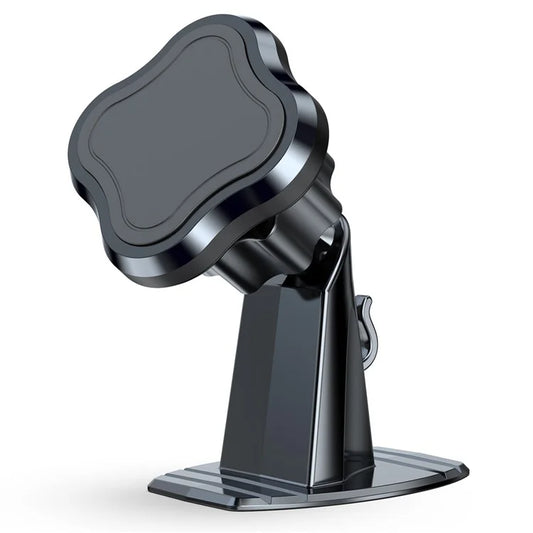 L004+T002 Adhesive Car Dashboard Mout Clover Shape Magnetic Phone Holder Bracket