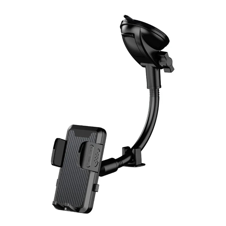 L005L+M002 38cm Long Arm Car Suction Cup Base 360 Degree Ball Head Phone Holder Bracket