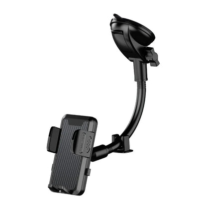 L005L+M002 38cm Long Arm Car Suction Cup Base 360 Degree Ball Head Phone Holder Bracket