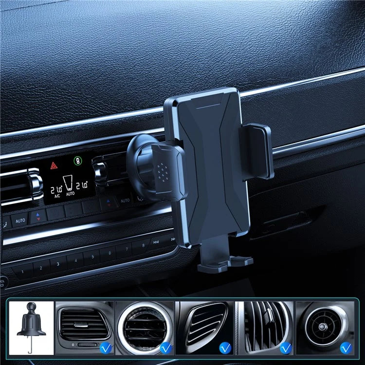 L005+M006 For Car Dashboard / Windshield 29cm Long Arm Suction Cup Base Phone Holder Bracket