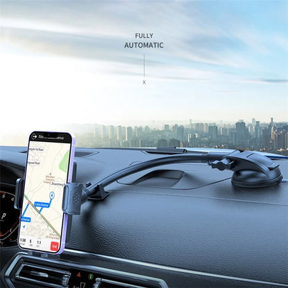 L005+M006 For Car Dashboard / Windshield 29cm Long Arm Suction Cup Base Phone Holder Bracket