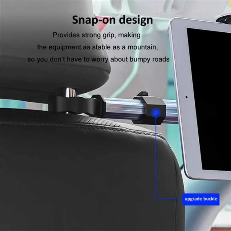 3-in-1 Car Back Seat Phone Tablet Holder Cup Holder Hanging Hook Headrest Mount Multifunction Bracket