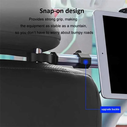 3-in-1 Car Back Seat Phone Tablet Holder Cup Holder Hanging Hook Headrest Mount Multifunction Bracket