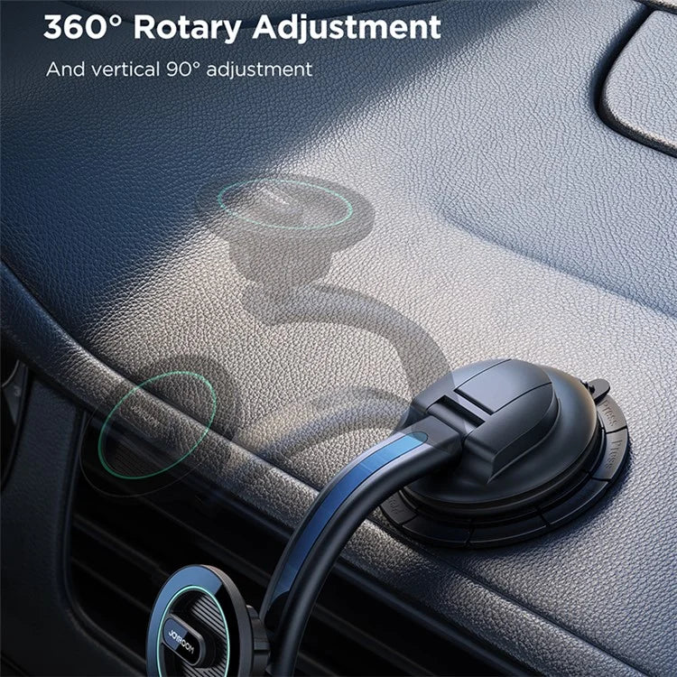 JOYROOM JR-ZS366-W Magnetic Phone Holder Air Vent + Dashboard 2-in-1 Suction Car Mount Set