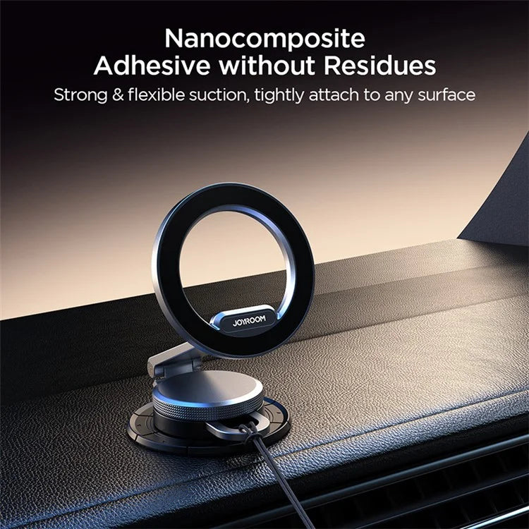 JOYROOM JR-ZS373 Magnetic Phone Holder for Car Dashboard Zinc Alloy Foldable Car Phone Mount