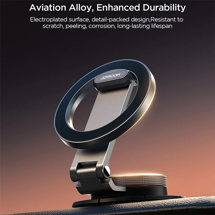 JOYROOM JR-ZS373 Magnetic Phone Holder for Car Dashboard Zinc Alloy Foldable Car Phone Mount