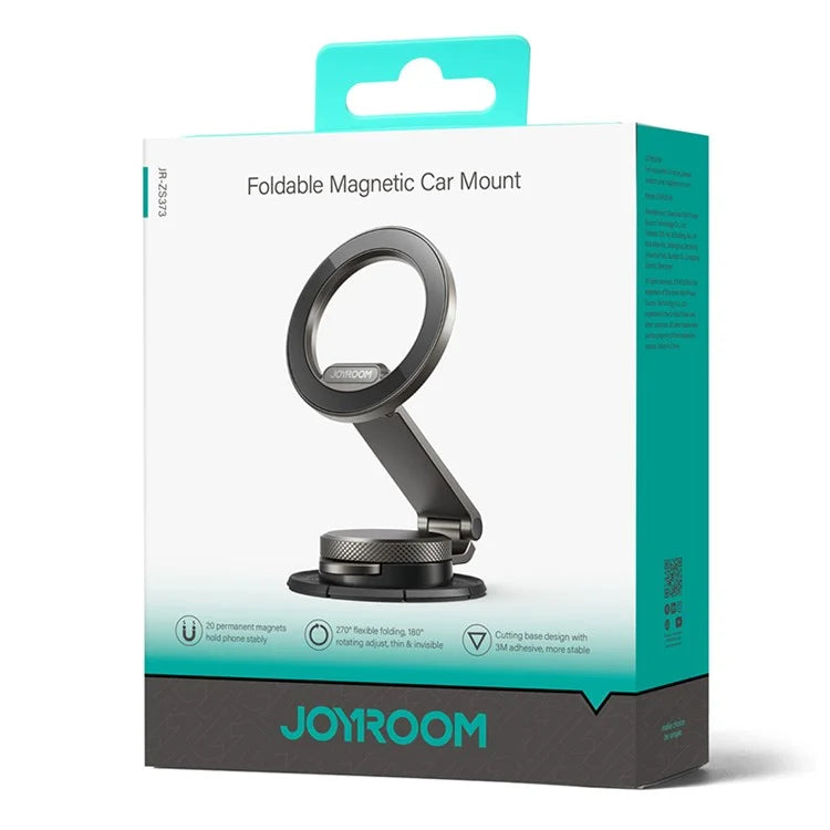 JOYROOM JR-ZS373 Magnetic Phone Holder for Car Dashboard Zinc Alloy Foldable Car Phone Mount