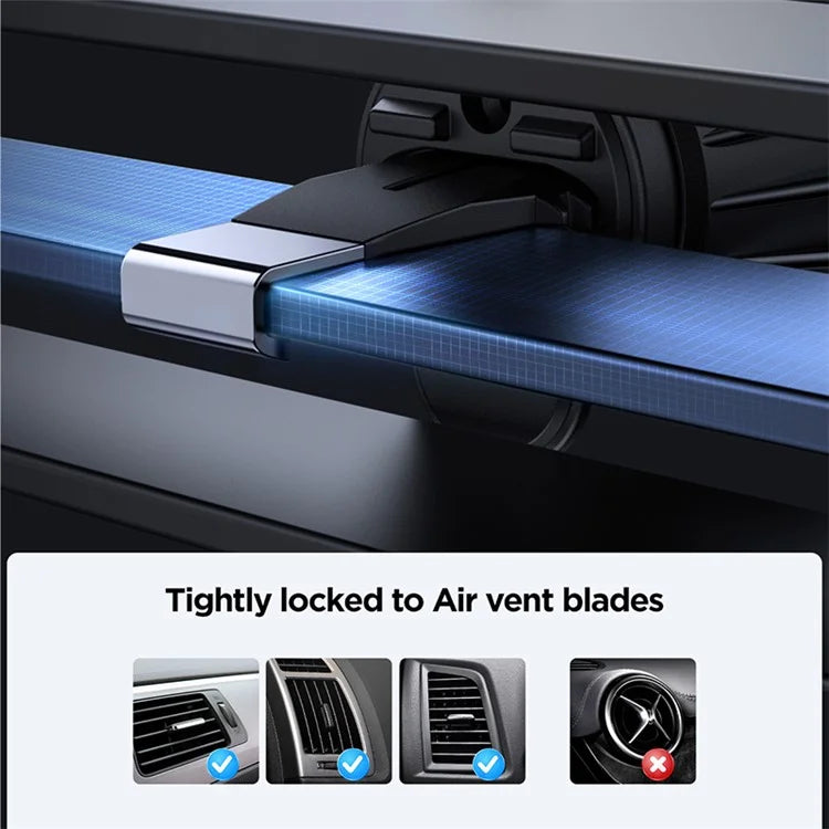 JOYROOM JR-ZS240 Pro Car Air Vent Mount 15W Magnetic Wireless Charger Phone Holder with Ambient Light