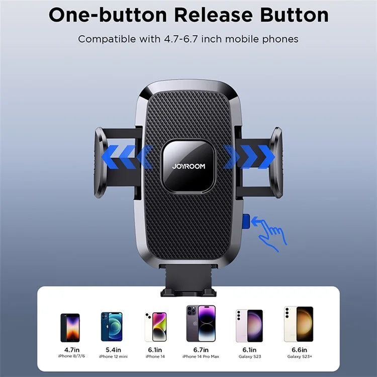 JOYROOM JR-ZS259 Car Suction Cup Mount Universal Phone Holder for Windshield / Dashboard