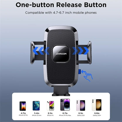 JOYROOM JR-ZS259 Car Suction Cup Mount Universal Phone Holder for Windshield / Dashboard