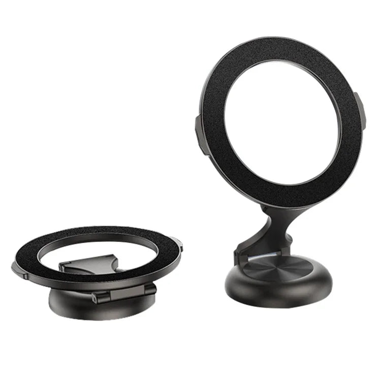 Magnetic Car Phone Holder 720 Degree Rotation Car Mount Alloy Foldable Phone Stand