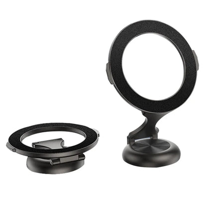 Magnetic Car Phone Holder 720 Degree Rotation Car Mount Alloy Foldable Phone Stand