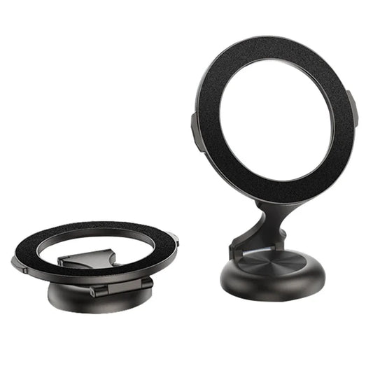 Magnetic Car Phone Holder 720 Degree Rotation Car Mount Alloy Foldable Phone Stand