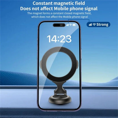 Magnetic Car Phone Holder 720 Degree Rotation Car Mount Alloy Foldable Phone Stand
