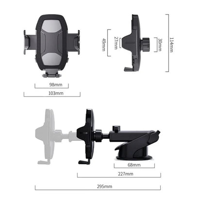 HB-06C-01M Sucker Phone Holder for Car Center Console Suction Cup Car Phone Mount Stand