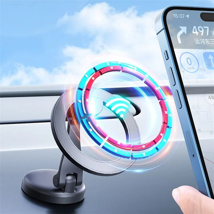 HB-B11 Adhesive Magnetic Phone Holder for Car Zinc Alloy Metal Mount Mobile Cell Support