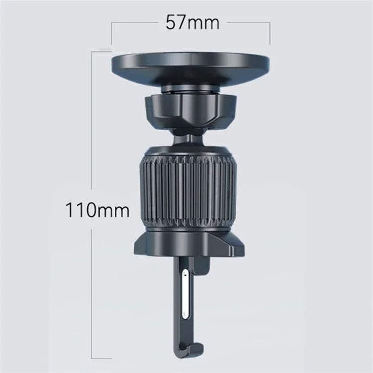 Car Air Vent Cell Phone Holder 360 Degree Rotating Magnetic Car Phone Mount with Retractable Hook
