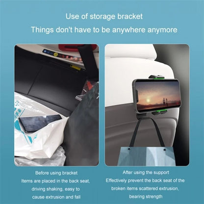 Multi-functional Clip-on Car Back Seat Mobile Phone Holder Bracket Hook Hanger