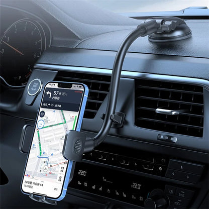 L005L+M082 Car Dashboard Windshield Phone Holder Suction Cup Base Adjustable Cellphone Bracket