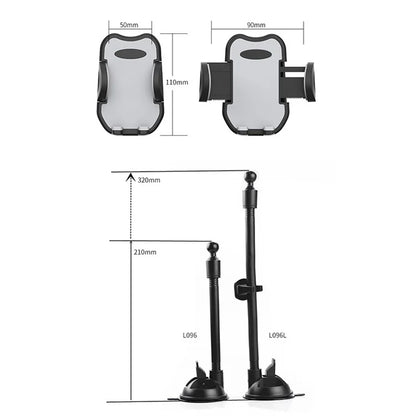 L096L+M082 Car Phone Holder Suction Cup Mount Dashboard Windshield Cellphone Stand