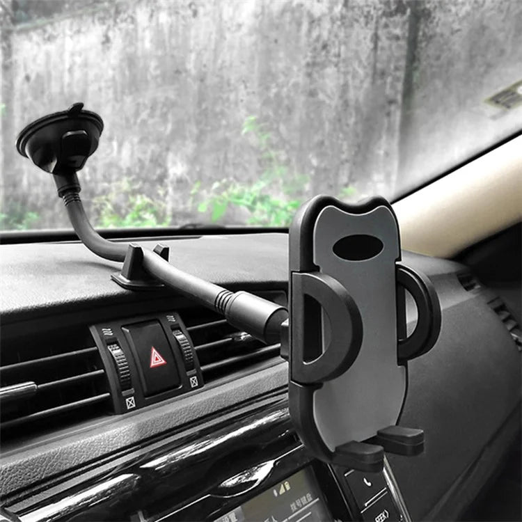 L096L+M082 Car Phone Holder Suction Cup Mount Dashboard Windshield Cellphone Stand