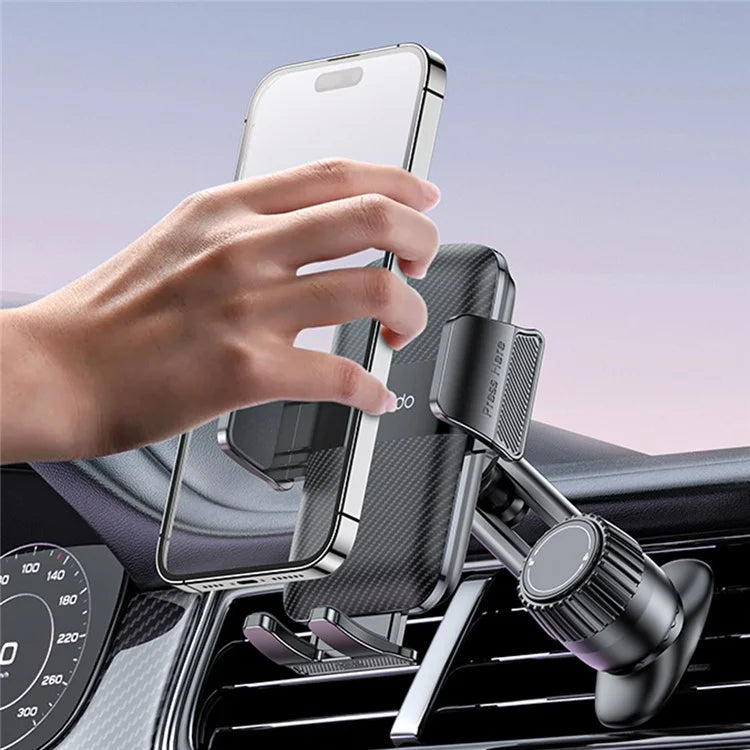 YESIDO C242 Air Vent Phone Holder Adjustable Car Phone Mount with Hook Clip