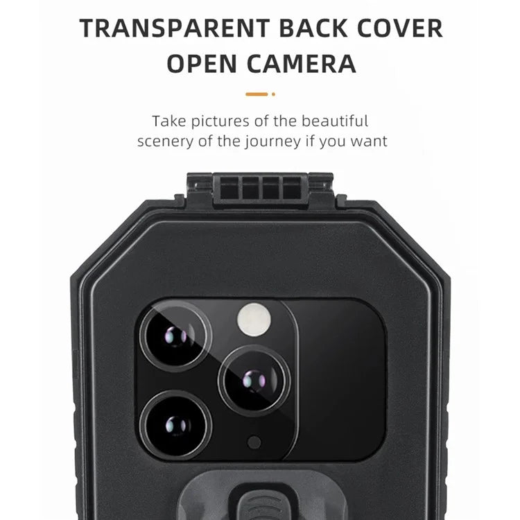 ROCKBROS Rainproof Handlebar E-Bike Mobile Phone Bracket PET Touch Screen Bike Phone Holder