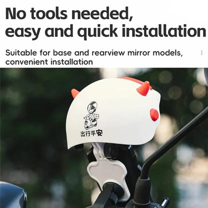 ROCKBROS HW-83 Bicycle Cell Phone Holder Shade E-Bike Motorcycle Phone Mount Sun Cap Anti Light Rain