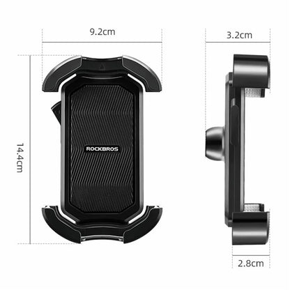 ROCKBROS HW-128 Bicycle E-Bike Phone Mount Bracket Shockproof Motorcycle Cell Phone Holder