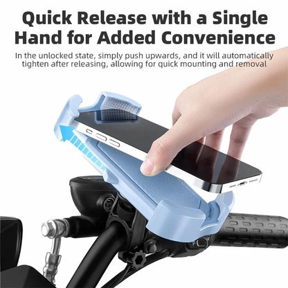 ROCKBROS HW-128 Bicycle E-Bike Phone Mount Bracket Shockproof Motorcycle Cell Phone Holder