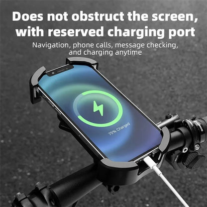 ROCKBROS HW-128 Bicycle E-Bike Phone Mount Bracket Shockproof Motorcycle Cell Phone Holder