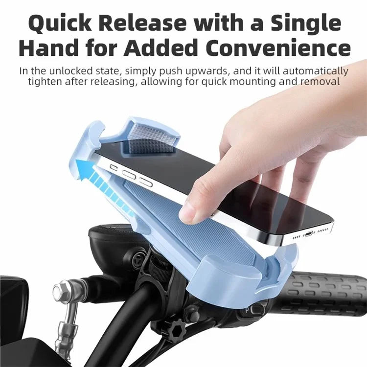 ROCKBROS HW-128 Bicycle E-Bike Phone Mount Bracket Shockproof Motorcycle Cell Phone Holder