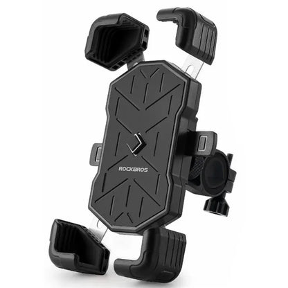 ROCKBROS HW-117 E-Bike Cell Phone Holder Motorcycle Bicycle Quick-Release Phone Bracket for 4.5"-7.2" Devices